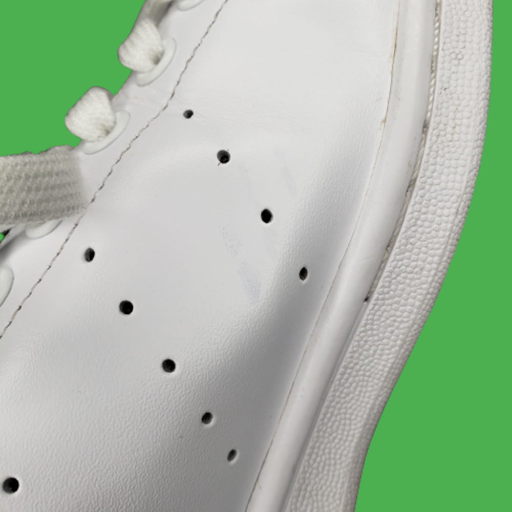 SOLD Woman's Adidas Endorsed by Stan Smith Cloud White & Green Shoes Sz 9 - Picture 10 of 12